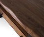 GINER Y COLOMER Meuble TV en palissandre avec pieds en métal - Buffet télévision design 170x45x55 cm en bois de palissandre couleur noyer